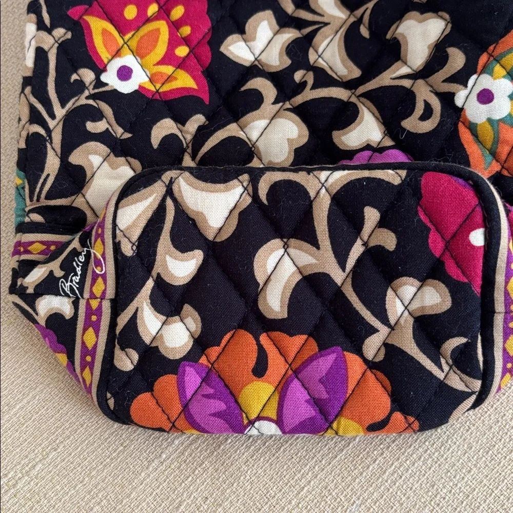 Vera Bradley Suzani Floral Cheers to You Bottle Cinch Bag